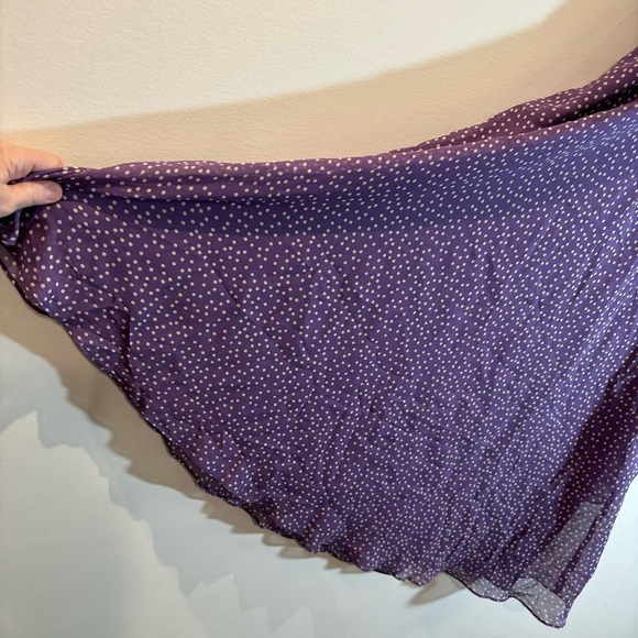 ADRIANNA PAPELL Sz 8 100% Silk Ruched Bodice A-Line Lined Sheath Maxi Dress - Picture 6 of 14